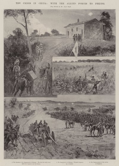 De Crisis in China, met de Geallieerde Troepen naar Peking door Henry Charles Seppings Wright